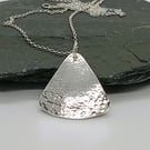 Lana textured pendant sterling silver