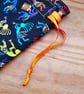Small Sized Rainbow Kokopelli Style Reusable Gift And Storage Bag - Image 5