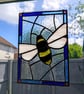 Stained Glass Honeybee Window Hanging - Honeybee 