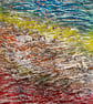 ' Autumn Beach ' Textured Mixed Media Acrylic Painting  - Image 2