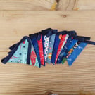 Mini bunting in a space theme (4) ideal fro room and party decoration.