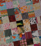 Patchwork quilt, floor blanket  scrappy range quilt, baby gift idea - Image 3