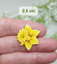 Daffodil Pin, Handmade Wooden Badge, March Birth Flower, March Birthday Gift - Image 4