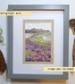 Isle of Harris View with Purple Heather, Scottish landscape, original art