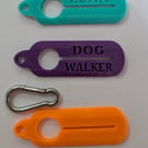 Dog lead poo bag holders