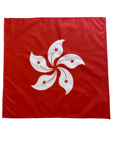 23" x 23" 59 x 59 cm Hong Kong Flag Bandana Head Scarf Neck Tie