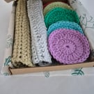 ECO Friendly  Crochet  Beauty Gift Sets, make up scrubbies & flannels