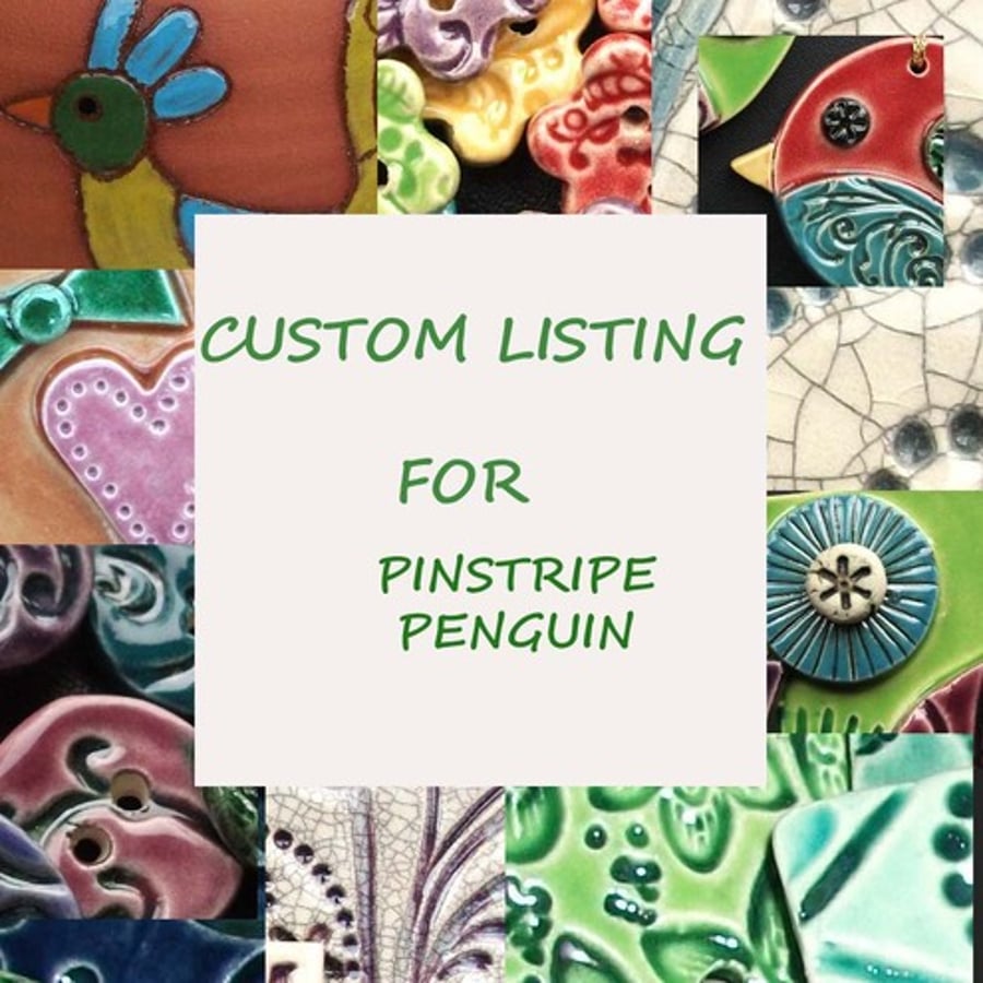 custom order for pinstripe penguin