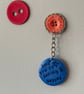 Love You To Infinity & Beyond Pebble Keyring  - Image 3
