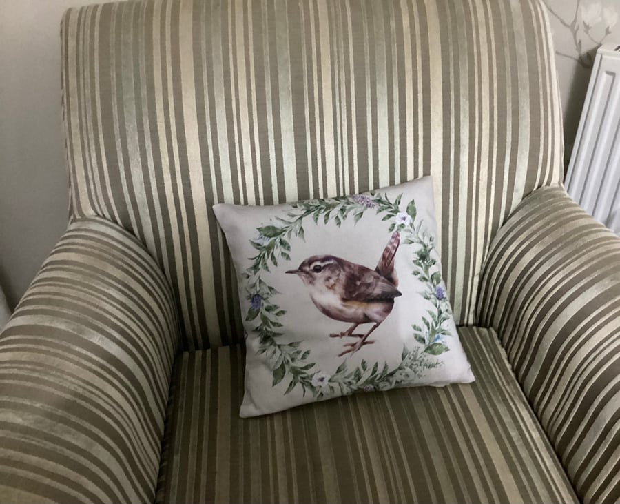 Bird cushion cover