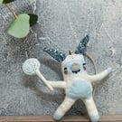 Spun Cotton Yeti Popsicle Ornament 1