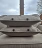 Pair of cushions with bee pattern front - Image 4