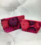 Sea urchin makeup bag, Shells zip bag, 2 size options, Handmade - Image 7