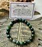 Moss Agate - Elasticated Bracelet  - Image 1