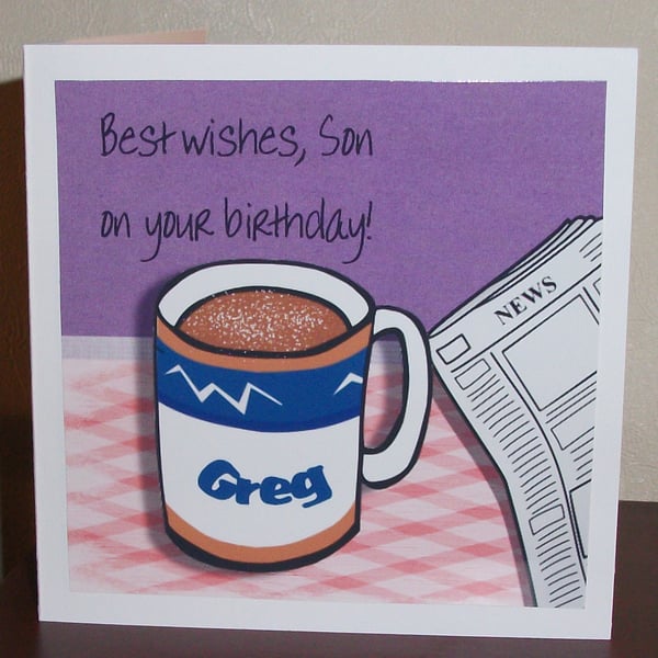 Son birthday card
