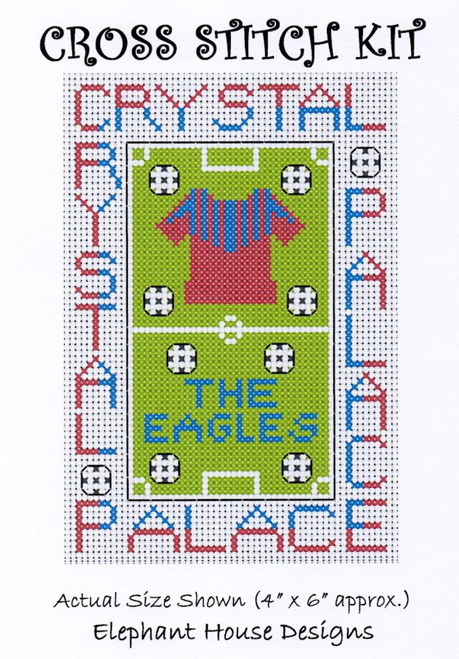 Crystal Palace Cross Stitch Kit Size 4" x 6" Full Kit