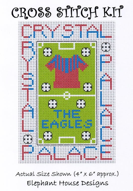 Crystal Palace Cross Stitch Kit Size 4" x 6" Full Kit