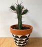 Small 9cm Plant pot, Hand painted, Unique gift, Terracotta - Image 1