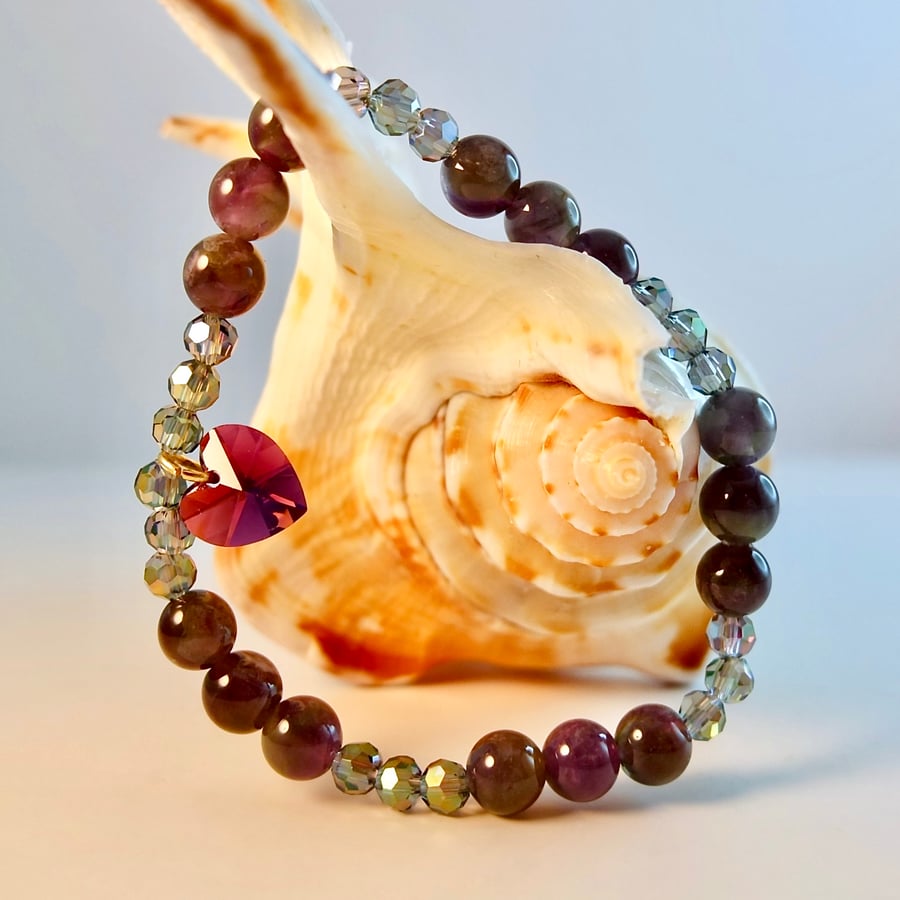 Swarovski amethyst best sale bracelet