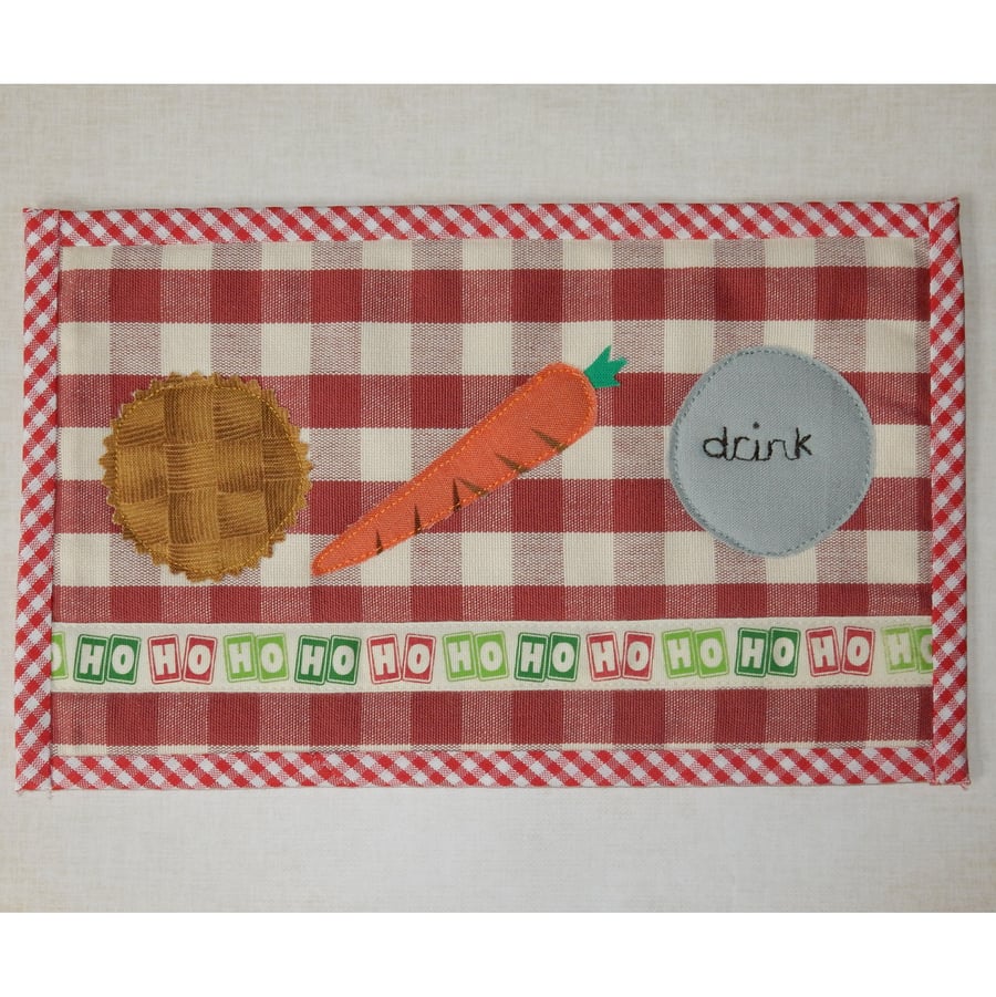 Mug rug waiting for Santa