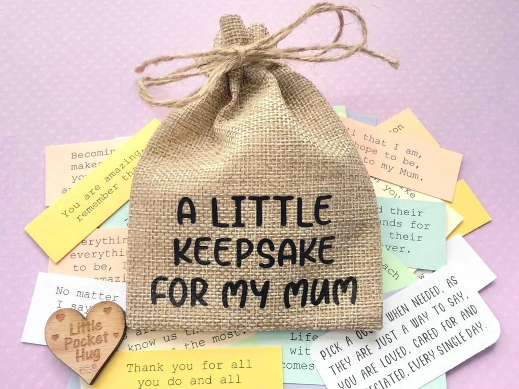 Mum Quote Keepsake Bag, 31 Quotes, Mother Gift, Mother's Day Present 