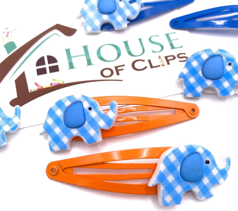 Baby Elephant Hair Clips - Girls and Boys Hair Dumbo Snap Clips -Elephant Barret