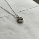 Molten Silver Sapphire Necklace – One of a Kind
