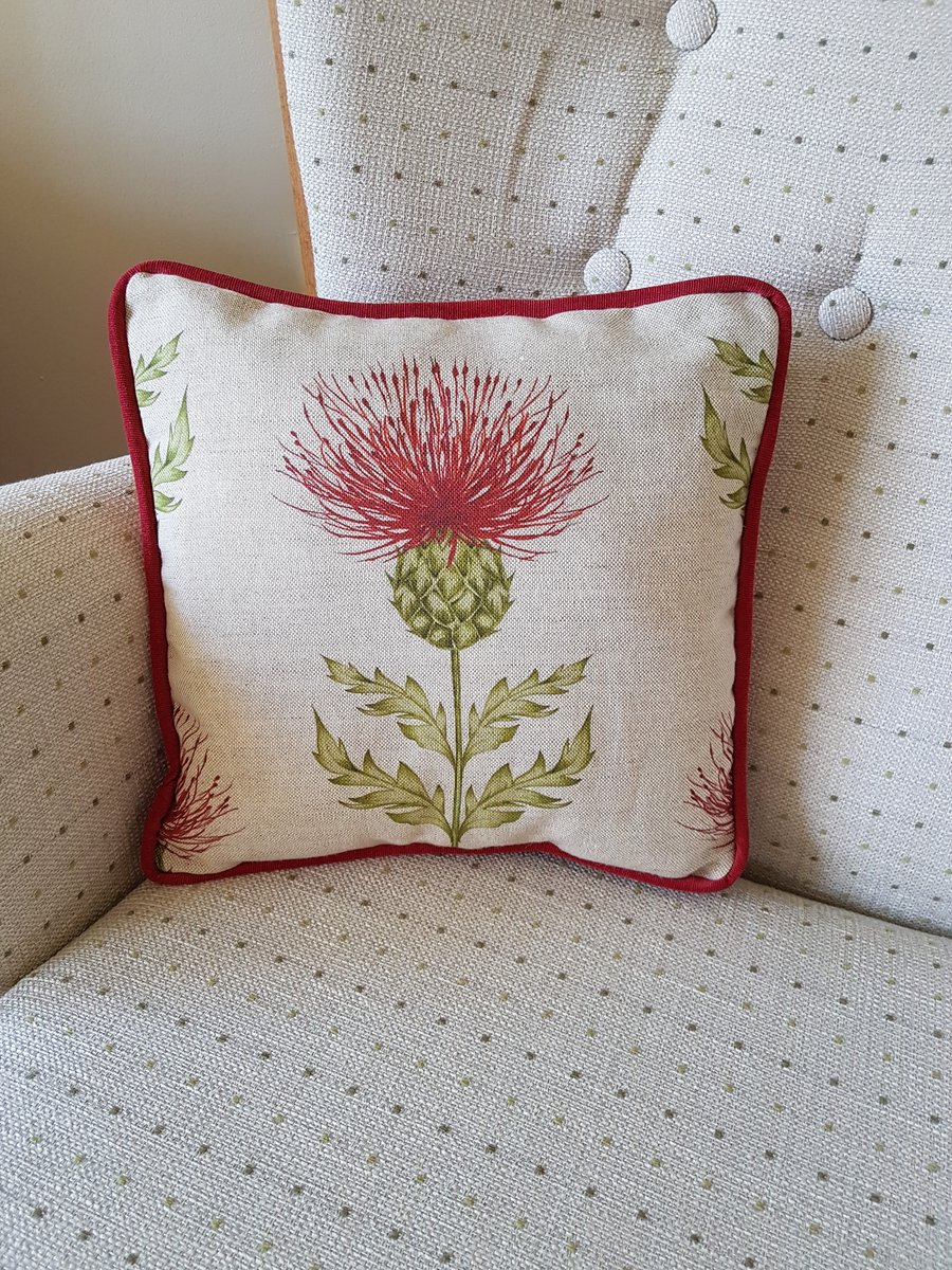 Scottish Thistle scatter cushion.