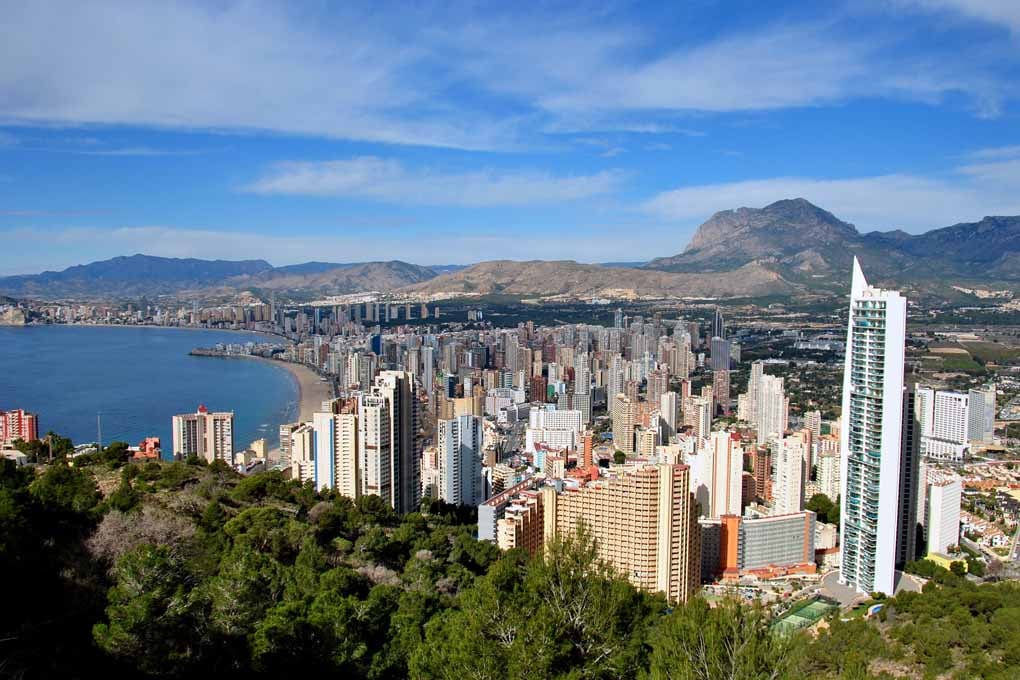 Benidorm Cityscape Skyline Spain Photograph Print
