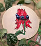 DIY Embroidery Kit: Sturt's Desert Pea Australian Floral Design