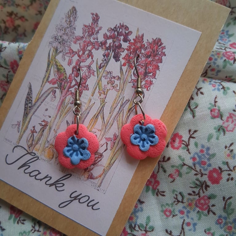 CLEARANCE! polymer clay earrings handmade- reduced-no 15