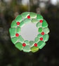Wreath sun catcher from beach glass - Image 1