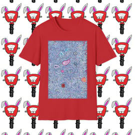 Hand Drawn Pattern 3 Unisex Softstyle T-Shirt by Bikabunny