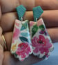 Floral Art Deco Earrings - Image 4