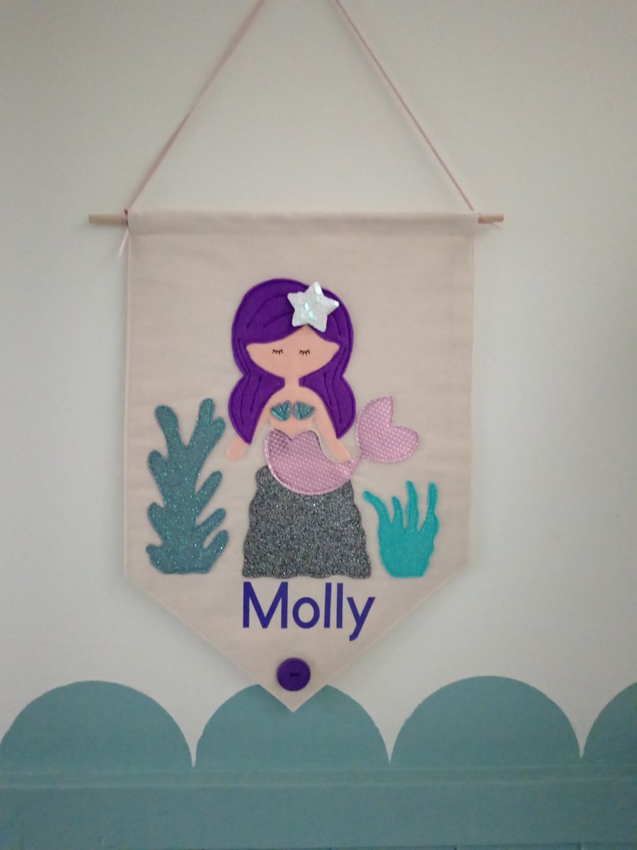 Mermaid - under the sea - Wall Hanging 