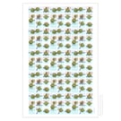 Perfectly Imperfect Skating Sprouts Faulty Tea Towel