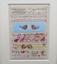 Robins - vintage fabrics, handstitched miniature, romantic gift to last forever! - Image 3