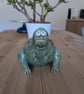 Chonky T-rex sculpture, dinosaur ornament, green T-rex