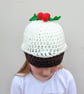Crochet Christmas Pudding Hat: Novelty Winter Hat - Image 4