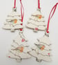 Handmade Decoupaged Robin Tree Decoration - Image 3