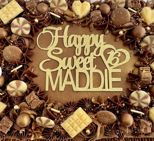 16th Birthday Cake Topper, Happy 16th Birthday Cake Topper, Custom Cake Topper