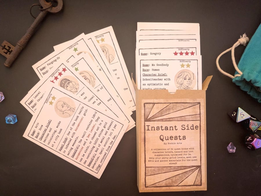 Dungeon Master's Side Quest Collection Card Set