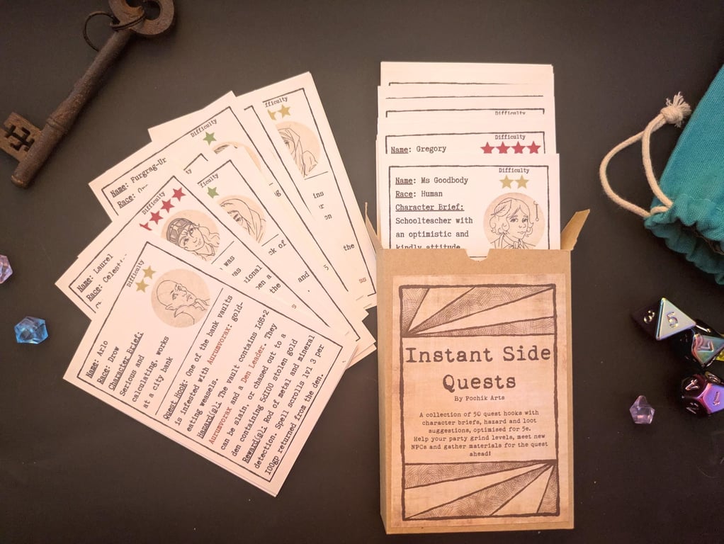 Dungeon Master's Side Quest Collection Card Set