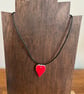 Summer Seconds! Ceramic red love-heart necklaces - Image 3