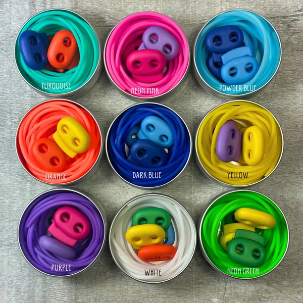 Knitting Cord - Stitch Keeper Holder Cord & 4 Knitting Stitch Stoppers for needl