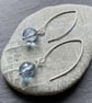 Elegant Blue Chalcedony & Sterling Silver Earrings
