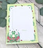 Notepad - A5 Recycled Paper To Do List Notepad - Frog On A Log - Image 2