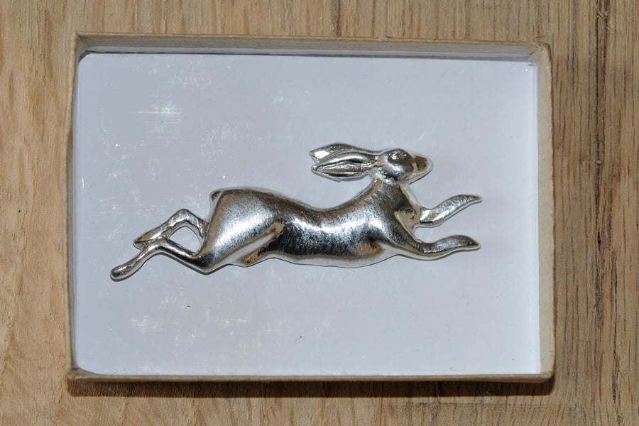 Leaping Hare brooch