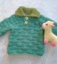 Chunky Basket Weave Jumper with Collar for Babies and Children, Child's Jumper - Image 5