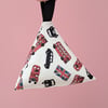 London themed fabric weights set of six - rice filled